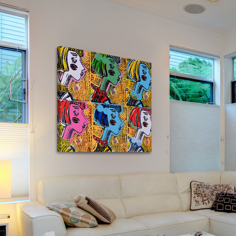 "Russian Dolls Pattern IV" Print on Wrapped Canvas, 40" H x 40" W x 1.5" D
