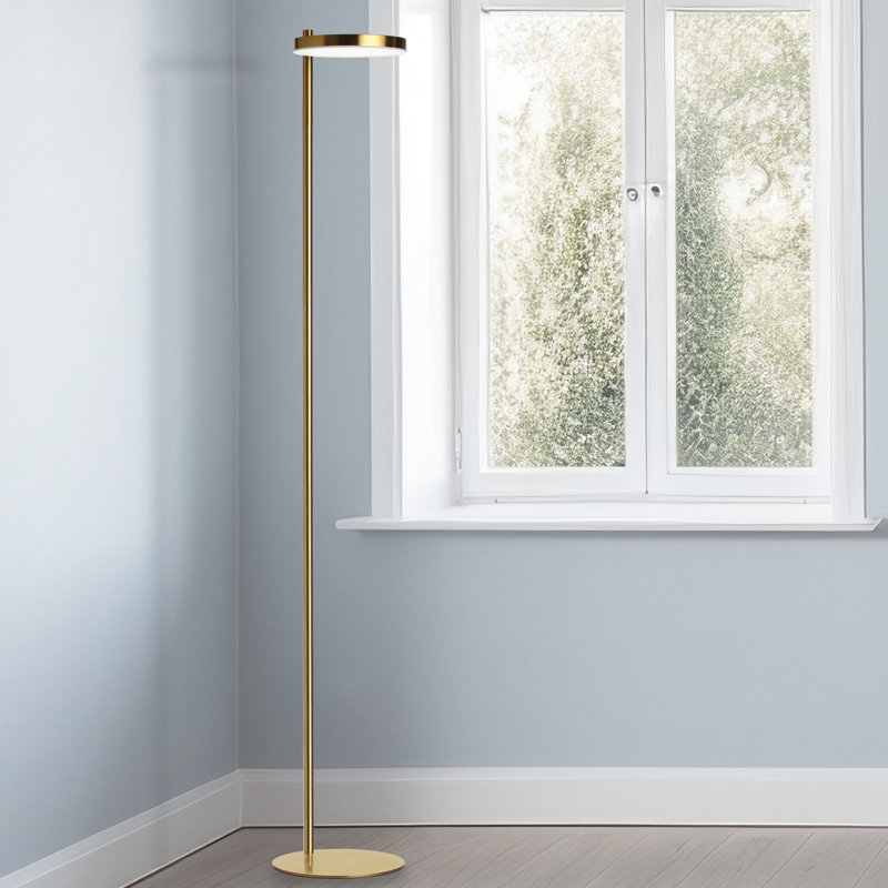 Patpong 60.5'' LED Task Floor Lamp, Aged Brass