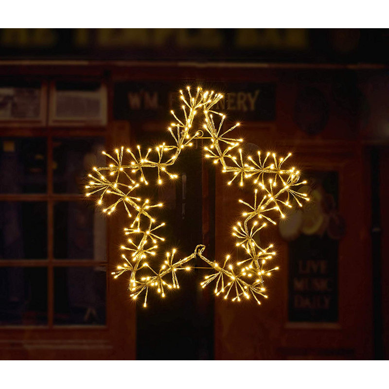 The Holiday Aisle® LED Star 240 Light Lighted Window Décor & Reviews ...