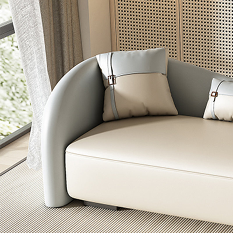 Chaise longue simple, moderne, paresseuse, décontractée, élégante, en similicuir, Accoudoir à gauche (vu de face)