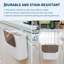 Poubelle de compostage de cuisine blanche avec couvercle, 2,4 gallons-126208516-126208519