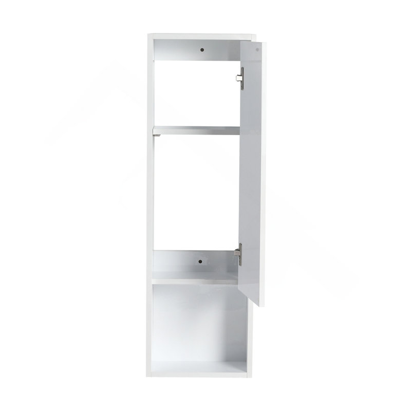 Bathroom Wall Cabinet, Soft Close Doors, Float Mounting Design,Glossy White,(KD-Packing)