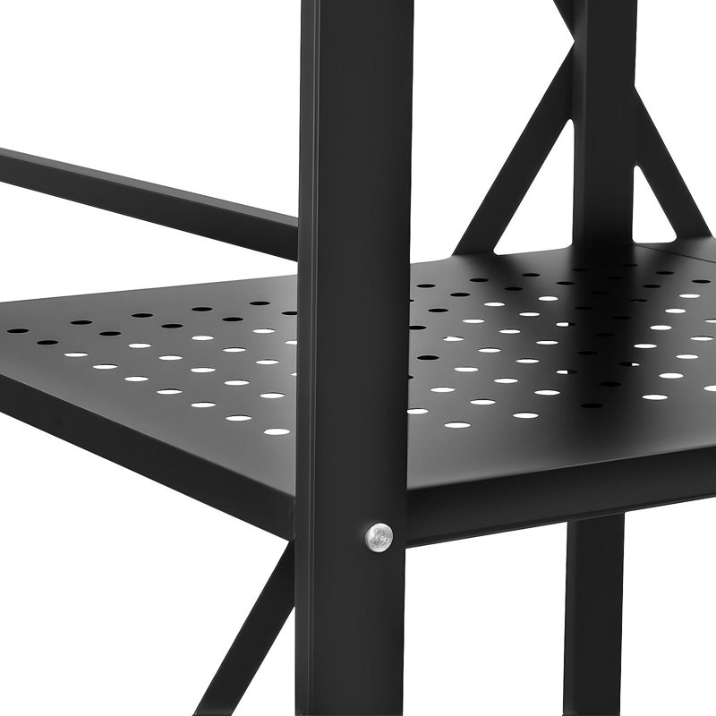 Étagère de rangement pliante à roulettes 5 niveaux, H 64 po x l 28 po x P 15 po