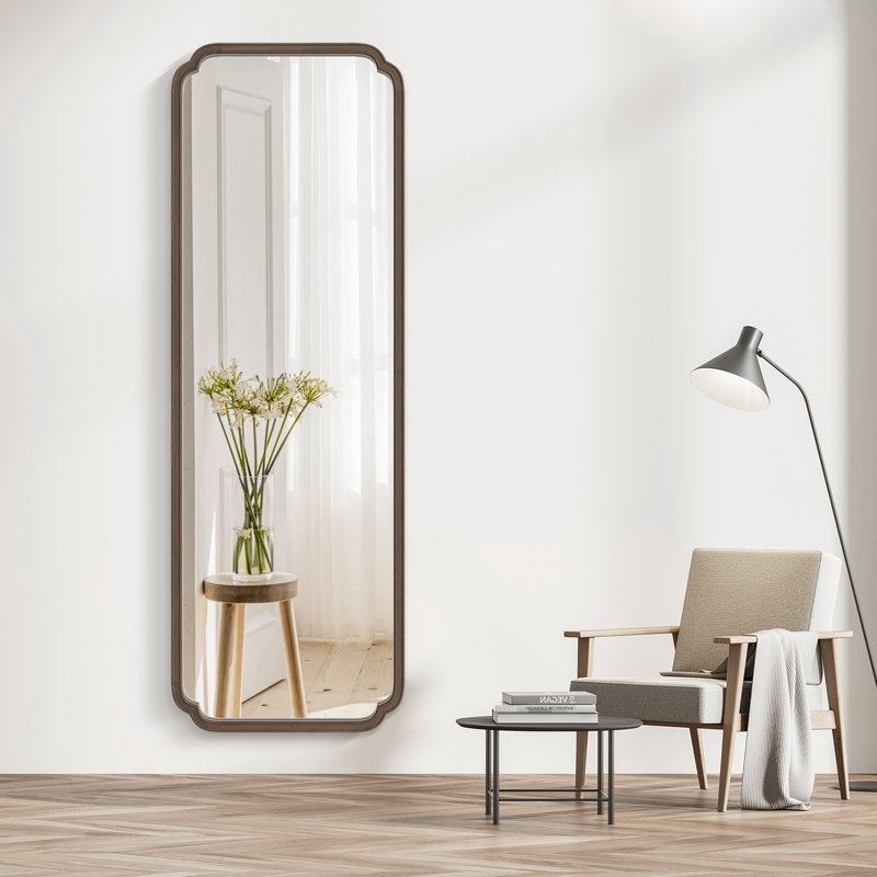 Mervine Full Length Wood Mirror 71" x 24" Walnut