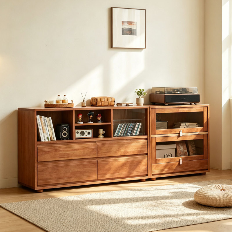 Bibliothèque rétro de style européen