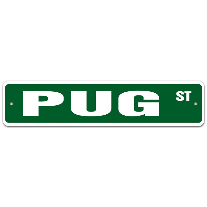 Plaque de rue Whylie, H 4 po x l 18 po x P 0,1 po