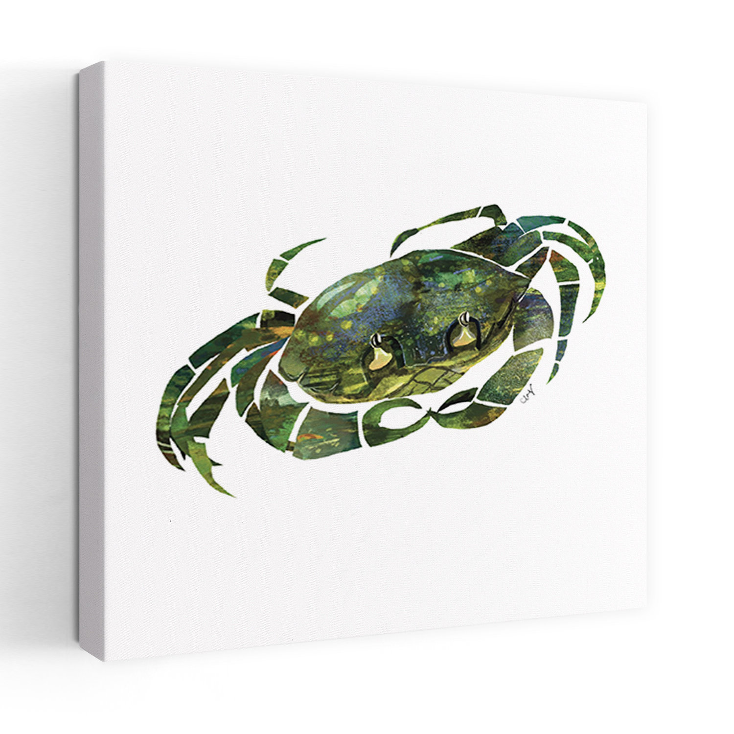 Abstract Shellfish Art Highland Dunes Contemporary Art Playful Whimsical Abstract Shellfish ...