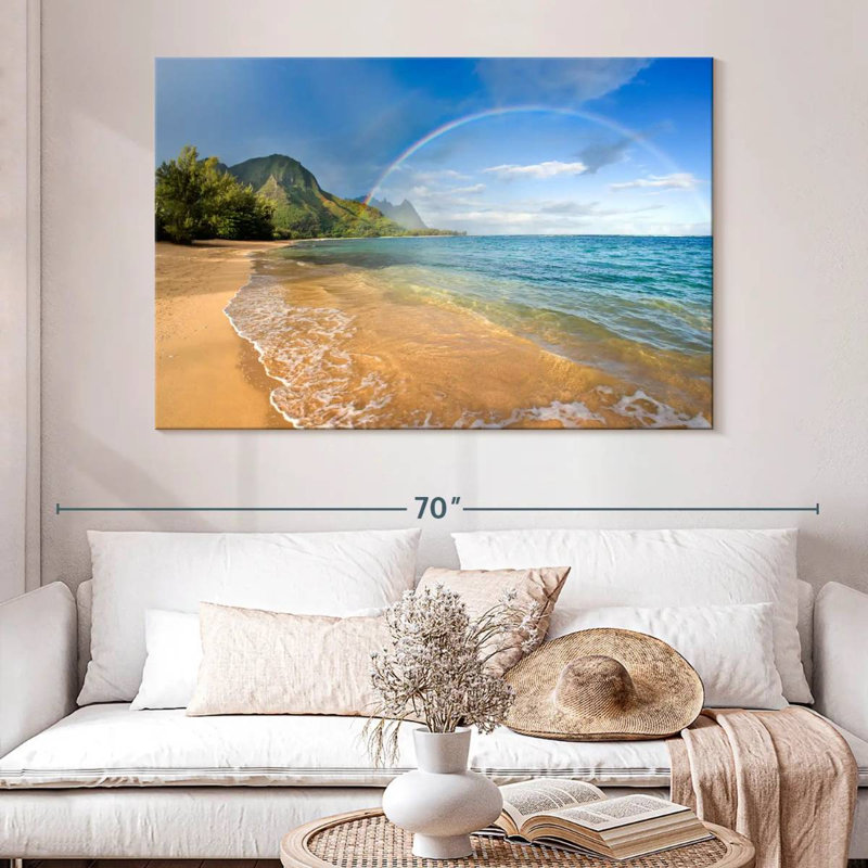 Gillard Tunnels Beach Rainbow, H 34 po x l 51 po