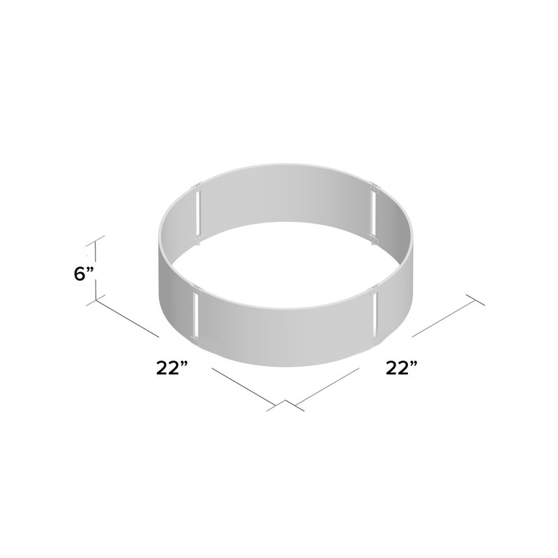 Clear Tempered Glass Round Fire Pit Wind Screen