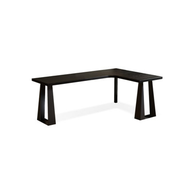 Black Rectangular Solid Wood+Iron Writing desk