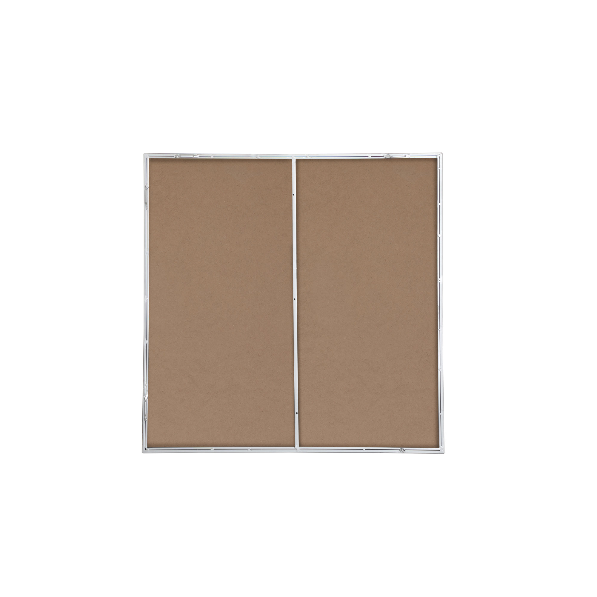 Sabine Metal Rectangle Wall Mirror, 36" x 36", Silver