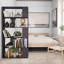 Eslow 188 cm H x 100 cm W Room Divider Bookcase-1558259251-1355265892