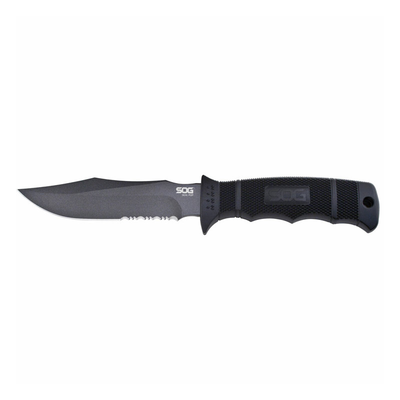 SOG Seal Pup 4.75 Inch Survival Tactical Knife with Nylon Sheath, Powder Coated