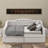 Upholstered Twin XL Size Daybed With LED Belt And 2 Drawers-742420044