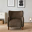 Fauteuil club rembourré à oreilles