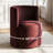 Velvet Rolling Barrel Armchair with Wheels-998789977