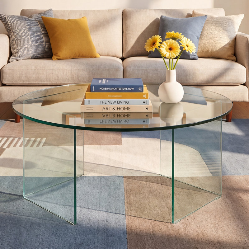 Arnault Glass Single Coffee Table