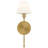 Irena 1-Light Brushed Gold Wall Sconce-622560039