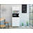Santa Maria 1-Drawer 1-Shelf Modern Pantry with Adjustable Metal Legs for Enhanced Storage and Style