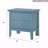 Teal Elegance Nightstand With Drawers-759643579