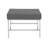 Atlas Modern Chrome and Leather Ottoman-775271183