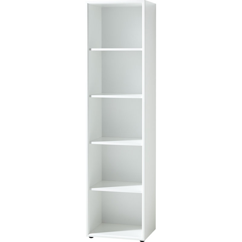 Jorgensen 195.8 cm H x 50 cm W Standard Bookcase, White