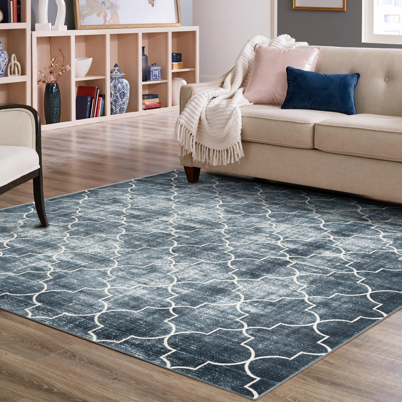 Antwanae Geometric Indoor Rug, Square 7'10"