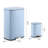 Connor Rectangular 13.2-Gallon Trash Can with Soft-Close Lid and FREE Mini Trash Can-93067884