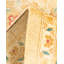 Tapis beige noué à la main de conception unique 9 pi 1 po x 9 pi 2 po Stanislau