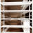6-tier Corner Bookshelf, Vintage Industrial Corner Bookshelf With Storage Cabinet, Vintage Bookshelves For Living Room Home Office, Kitchen, Etagere Bookcase, Large Book Shelf With Metal Frame (42.51"d X 42.51"w X 70.86"h)