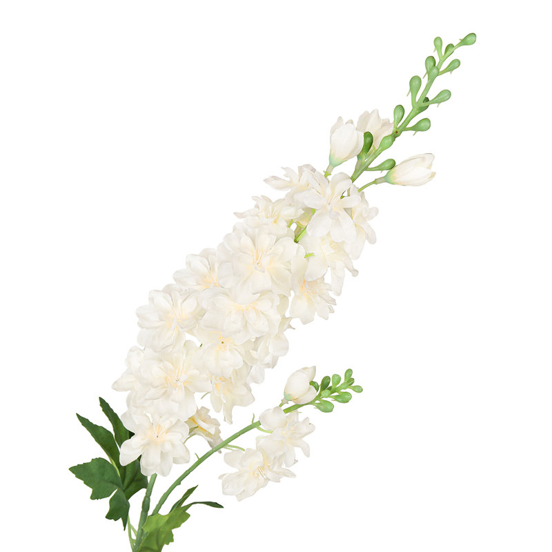Fleur artificielle Delphinium, Ivoire crème