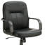 Fauteuil de bureau moderne et ergonomique - noir, siège pivotant avec revêtement contemporain confortable