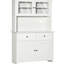 Garde-manger de 63,5 po. Unité de rangement blanc antique. 4 tablettes, tiroirs, portes en verre. Garde les plats, les casseroles et les livres de cuisine. Ouvert au micro-ondes. Style rustique. Caractéristique. Assemblage requis par. Rangement. Encadr?
