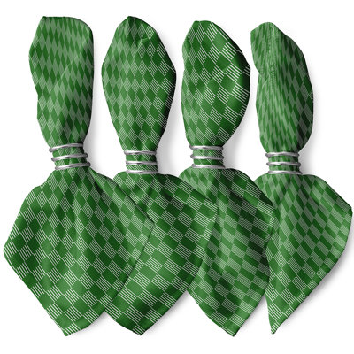 Landri Polyester Chequered Square Napkin