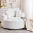 Round Accent Chair, 360 Swivel Chenille Barrel Chair, Fluffy Modern Sleeper for Living Room, Bedroom, Reading Room and Lounge-1621068487