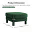 Repose-pieds en polyester avec quatre pieds robustes-1895422467