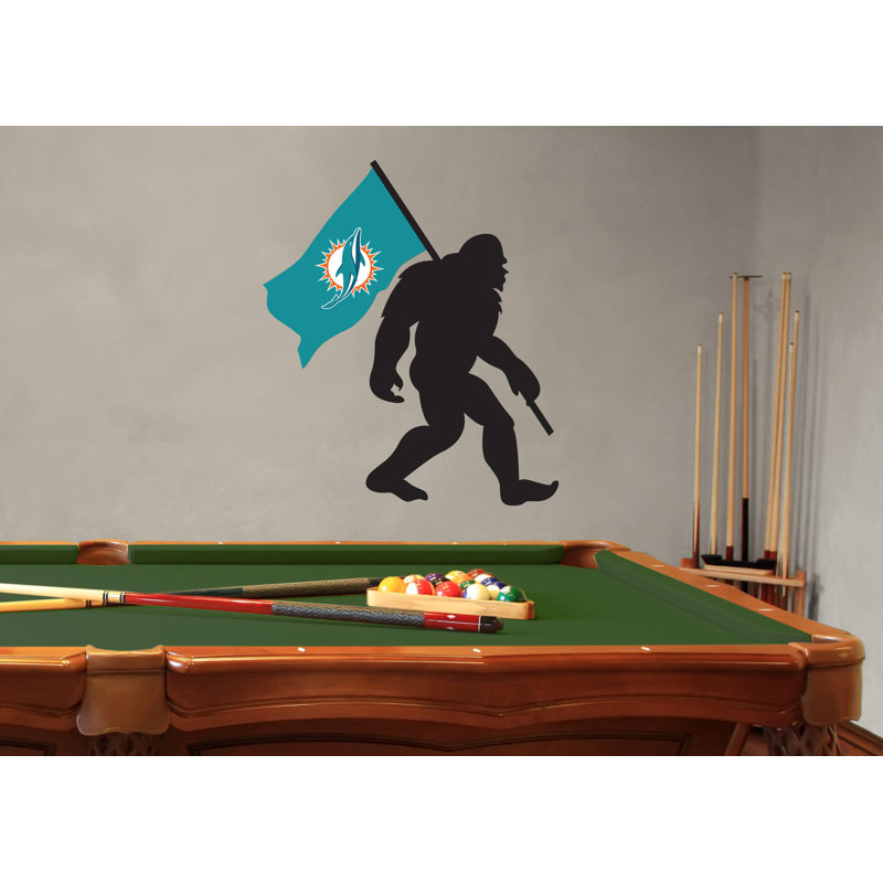 Miami Dolphins Big Foot Wall Decal
