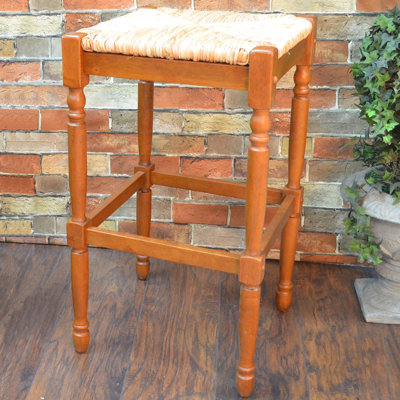 Chiem Counter Stool with Solid Wood Frame