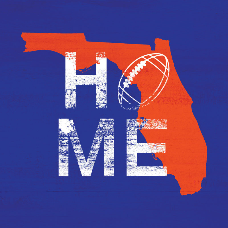 Home Football Florida Gators - Wrapped Canvas Painting, 30cm H x 30cm W