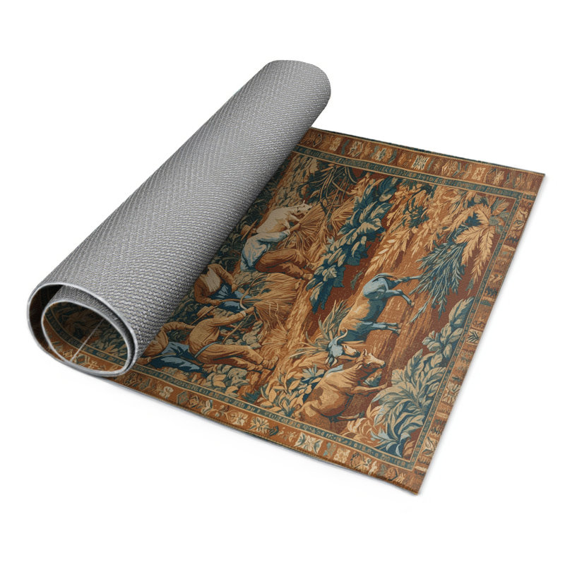 Tapis turc intérieur et extérieur brun, Rectangle 9 pi x 12 pi