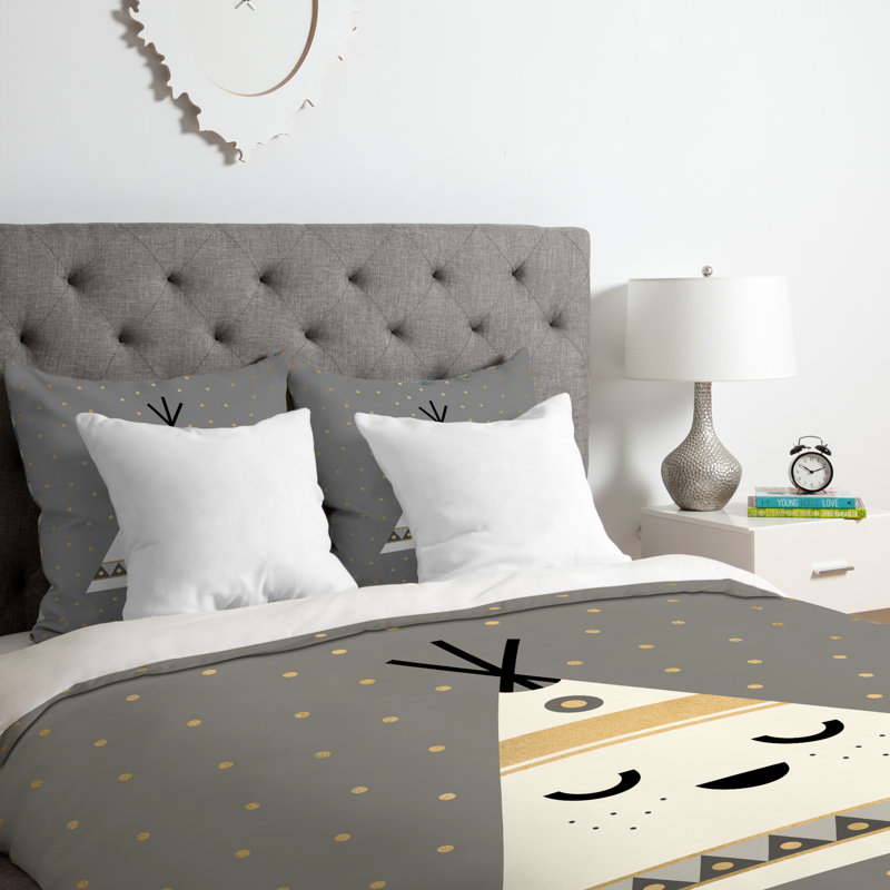 Ensemble de housse de couette petit tipi, Housse de couette simple / simple TG et 1 taie dé