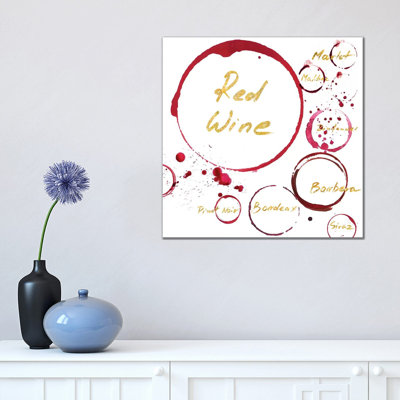 Red Wine by PI Studio - Wrapped Canvas Painting