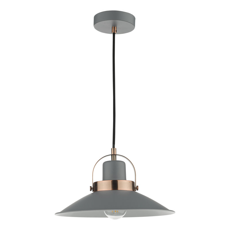 Ashleigh 1 - Light Cone Pendant, Copper/Grey