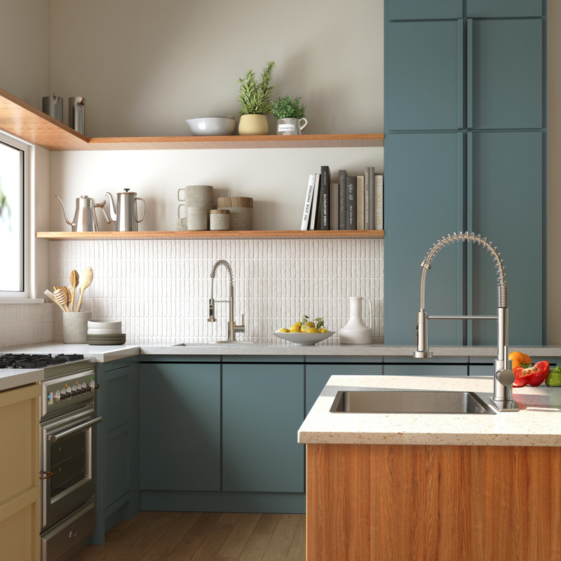  Robinet de cuisine à poignée simple avec distributeur de savon Forious® Ultra, Chrome chrome