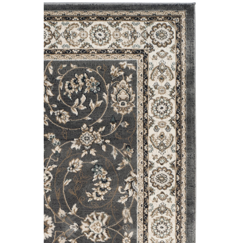 Klose Performance Oriental Rug, Rectangle 8' x 10', Gray/Beige
