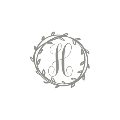 Décalcomanie murale monogramme initial Klar