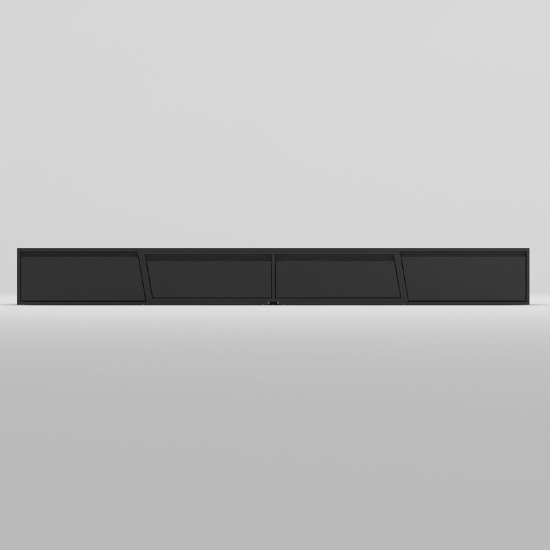 Meuble télé 94,5 po, Noir
