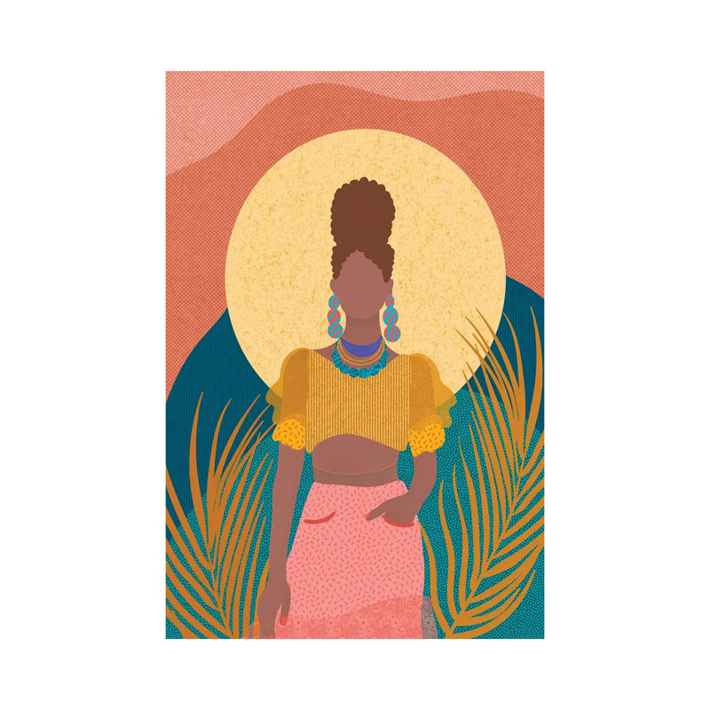 " Boho " by Sagmoon Paper Co., 18" H x 12" W x 1.5" D
