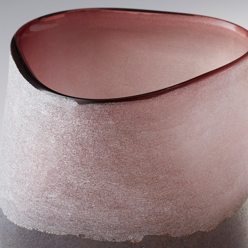 Europa Glass Table Vase, 8.25" H x 7.25" W x 7.25"D