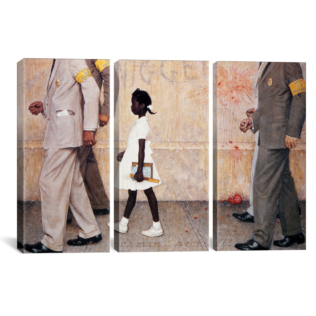 The Problem We All Live With (Ruby Bridges) by Norman Rockwell Painting Print on Canvas Winston Porter